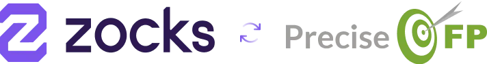 Zocks and Precise FP Logo