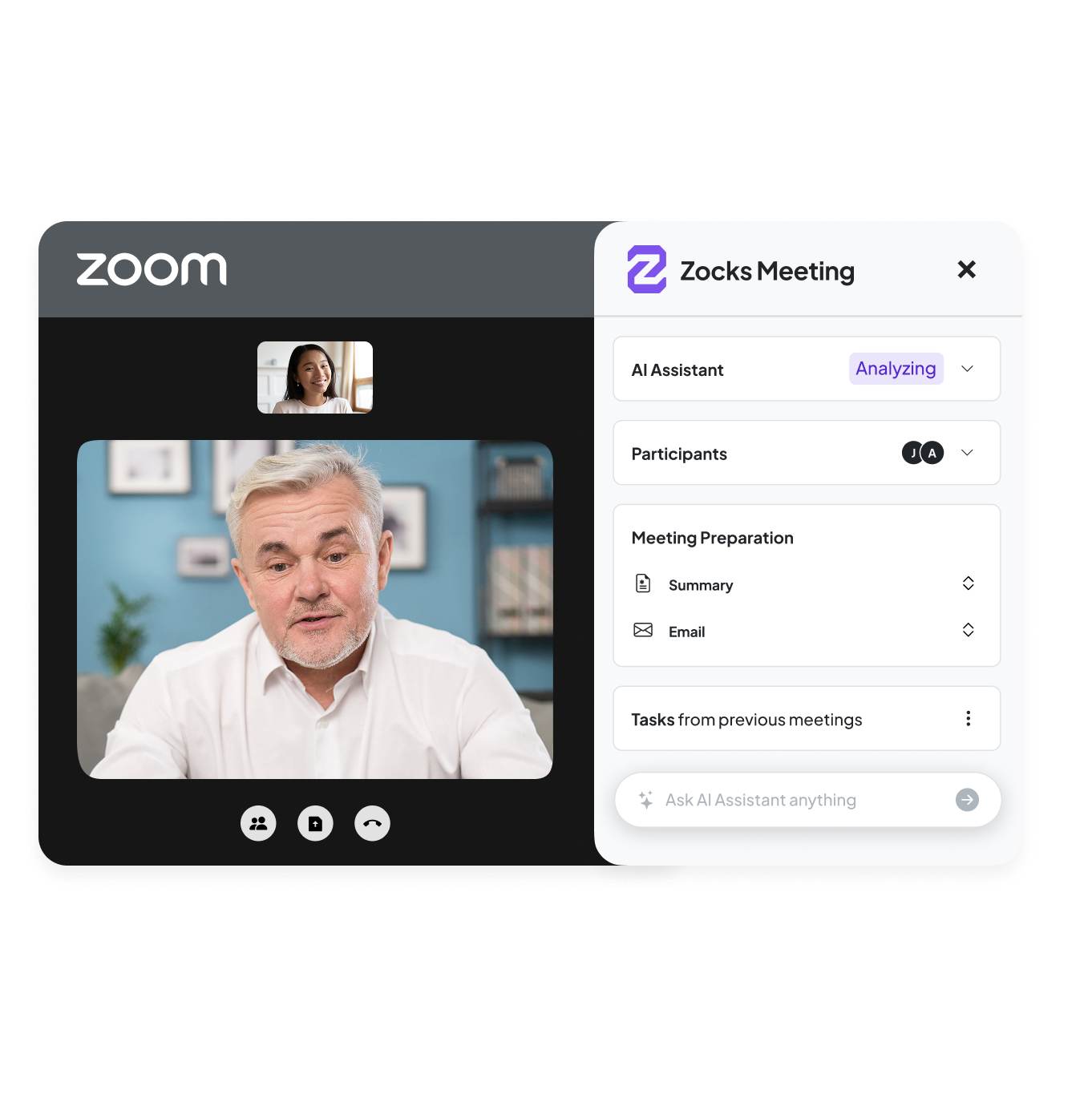 Zocks AI Meeting Assistant eMoney integration