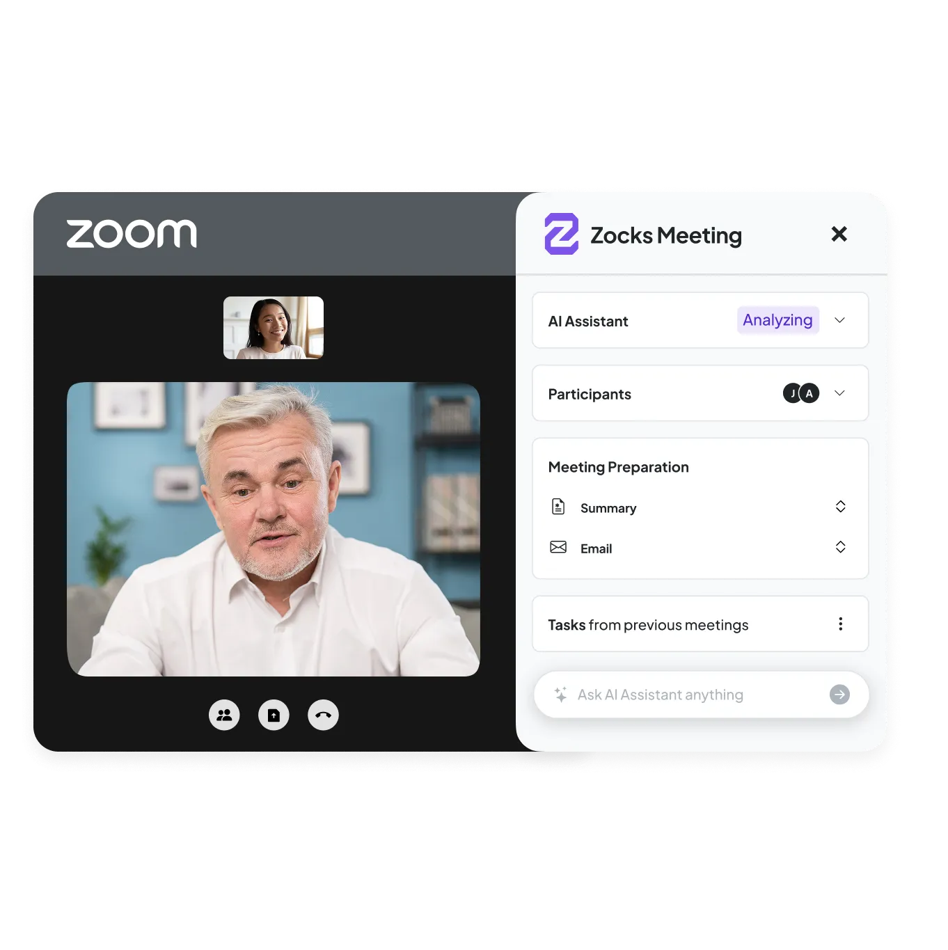 Zocks AI Meeting Assistant eMoney integration