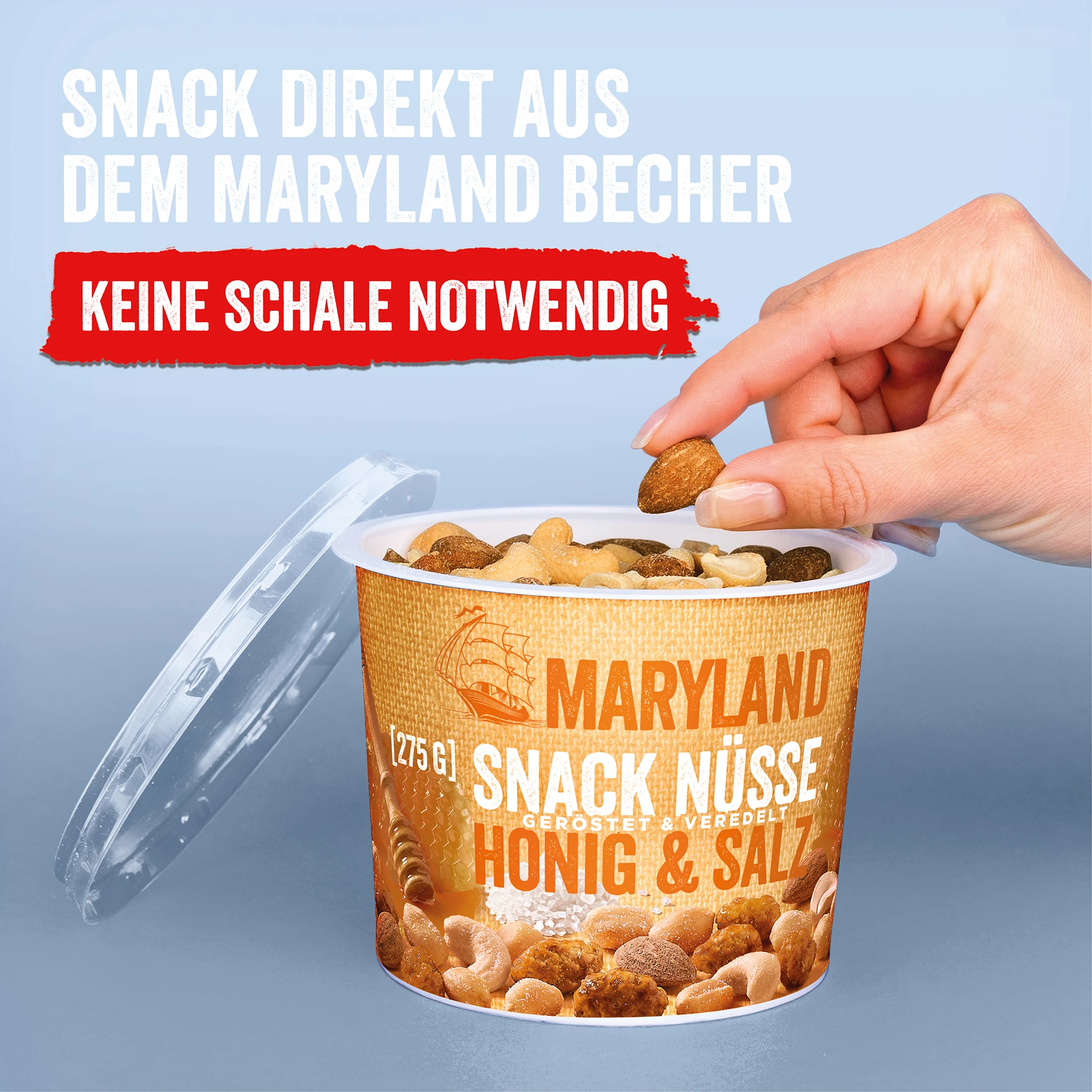 Snack Nüsse Honig & Salz