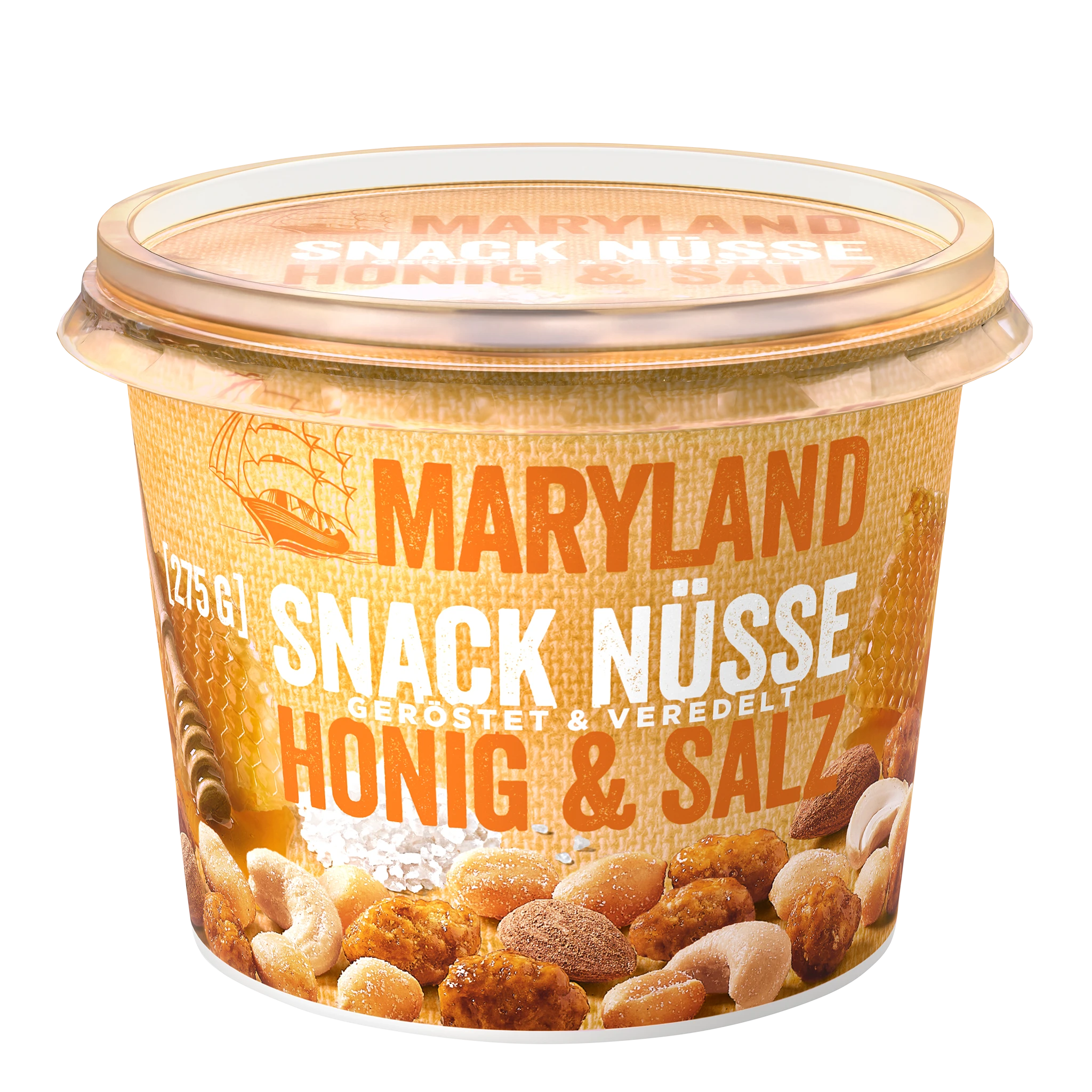 Snack Nüsse Honig & Salz