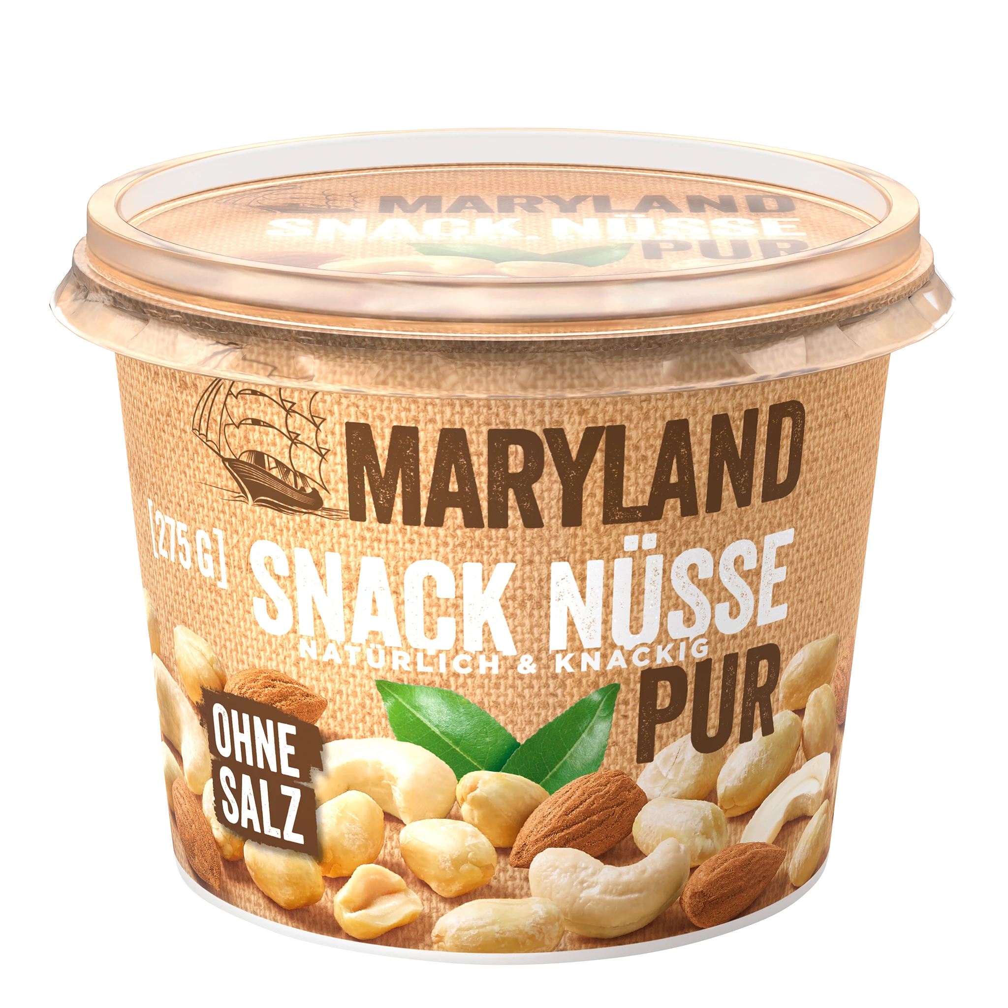 Snack Nüsse Pur