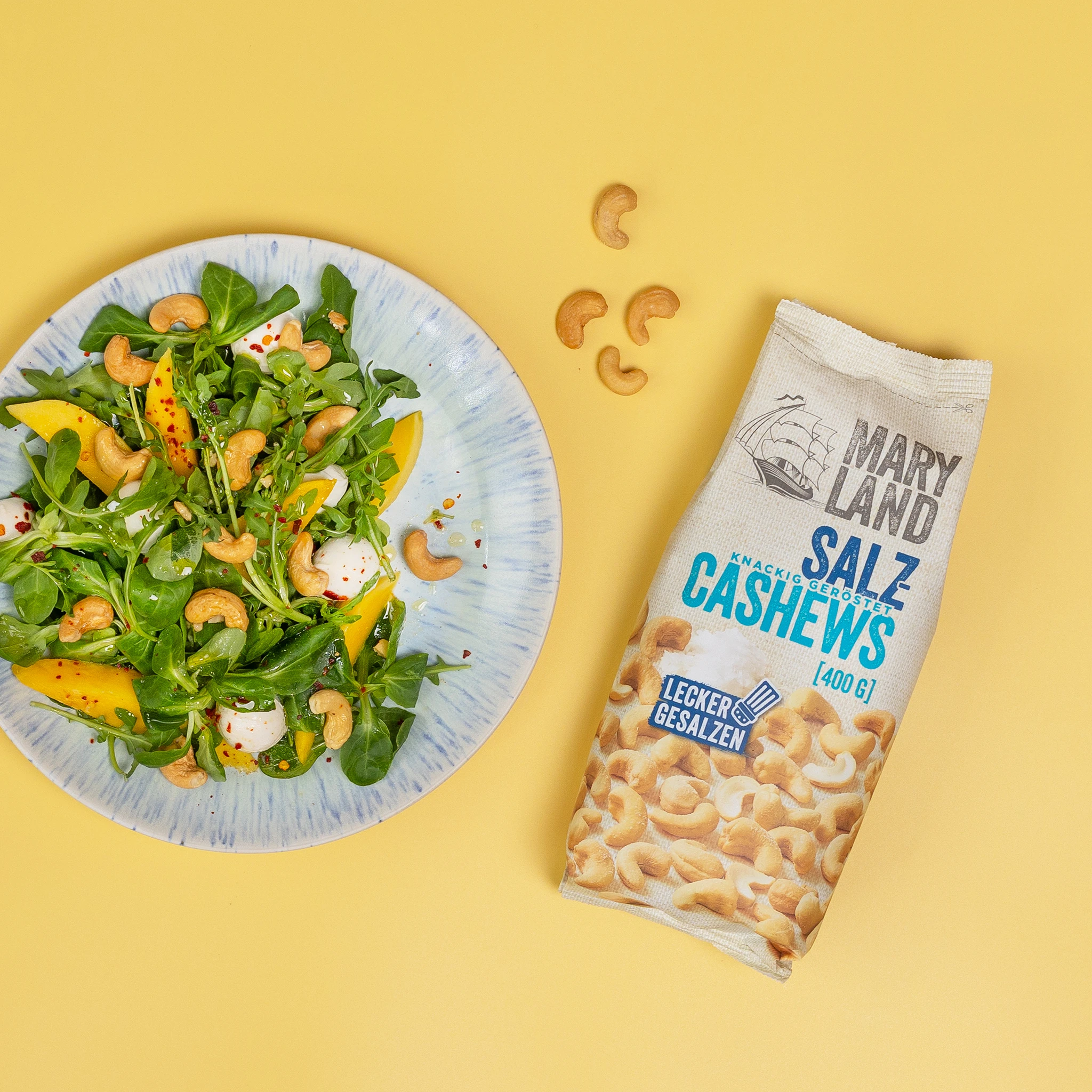 Salz-Cashewkerne