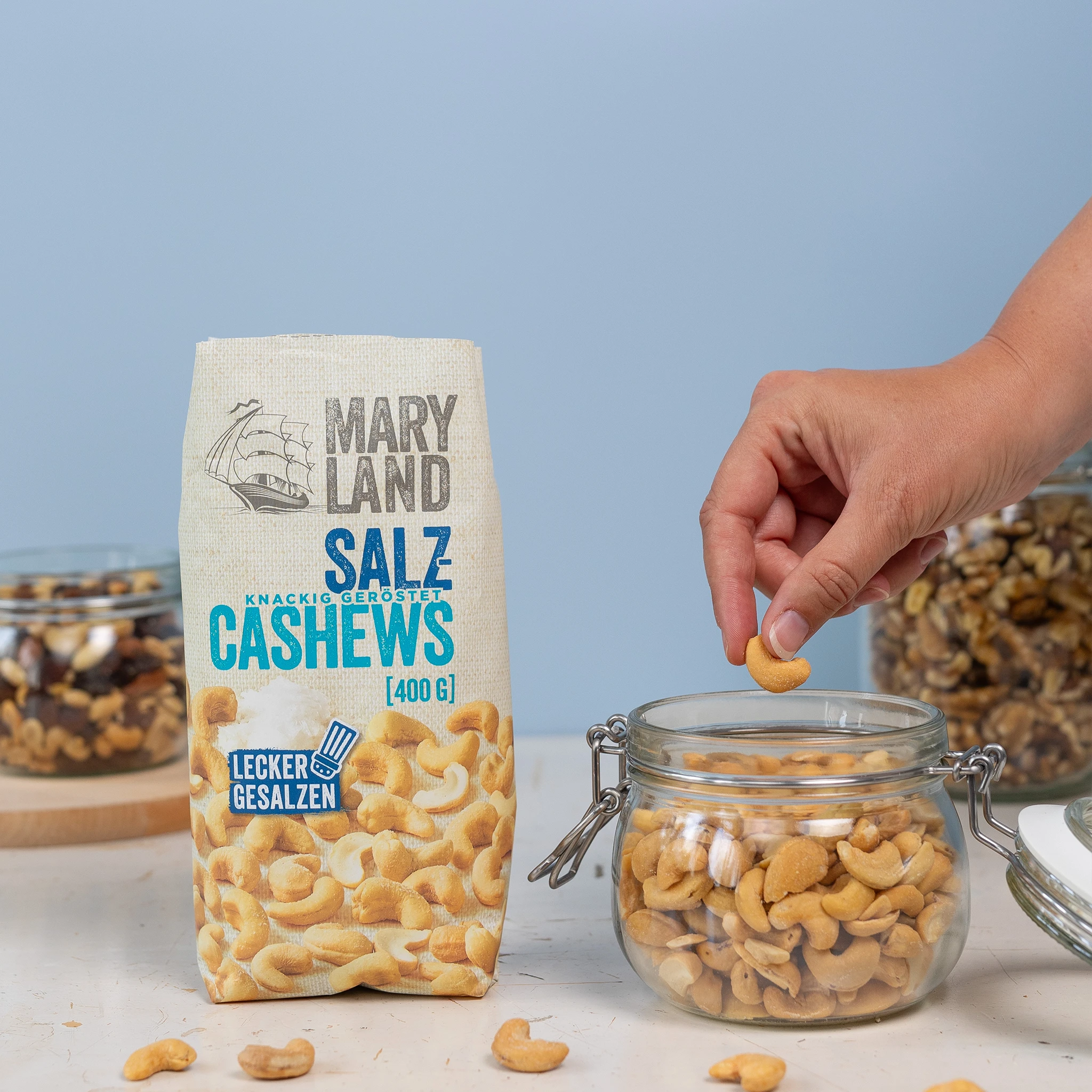 Salz-Cashewkerne