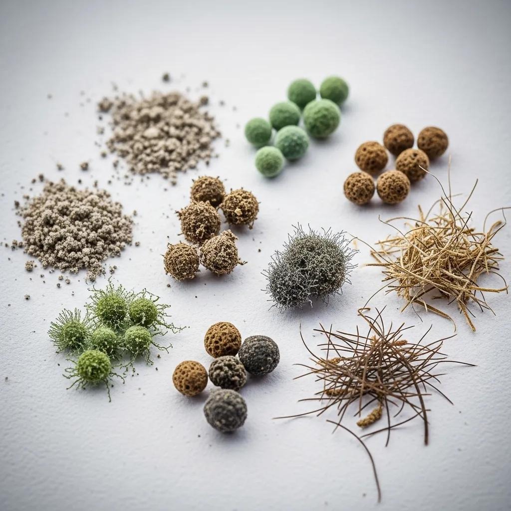 Dust, mold spores and common indoor pollutants on a surface