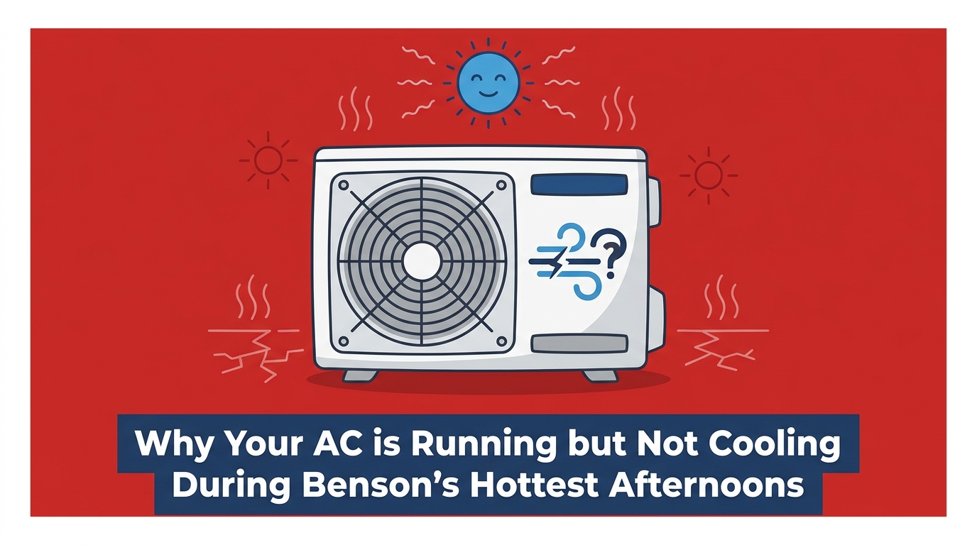 Why Your AC is Running but Not Cooling During Benson's Hottest Afternoons