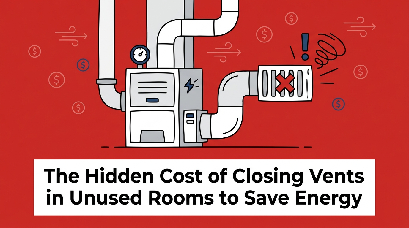 The Hidden Cost of Closing Vents in Unused Rooms to Save Energy