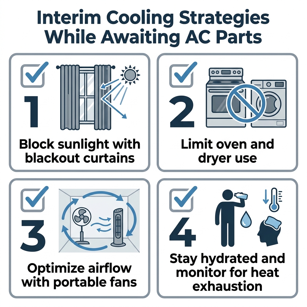 Interim Cooling Strategies While Awaiting AC Parts