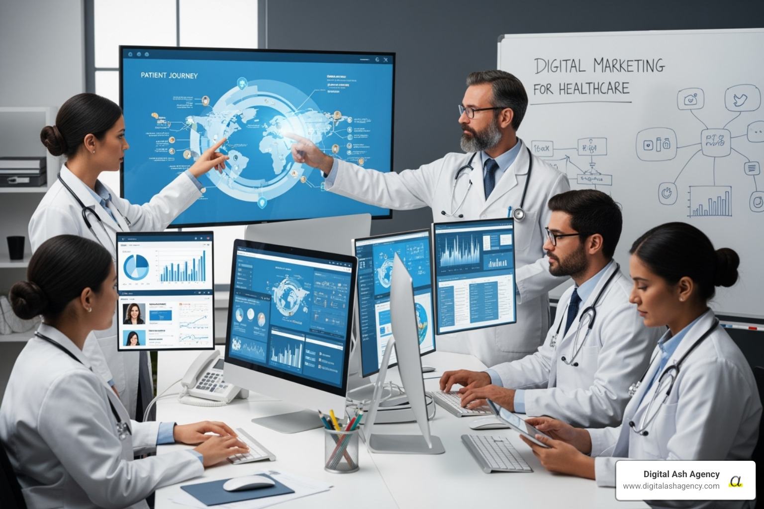 doctor's profile with a 5-star rating - Digital marketing doctors