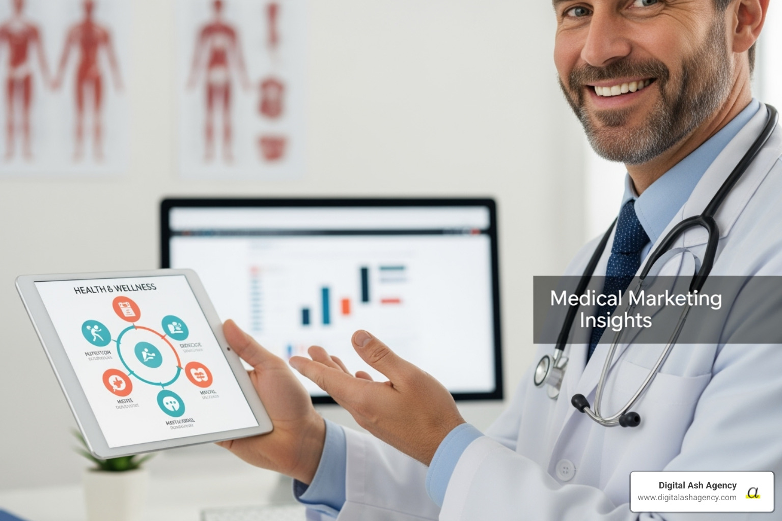 Image of a document with a seal labeled "HIPAA Compliant" - Content marketing medical
