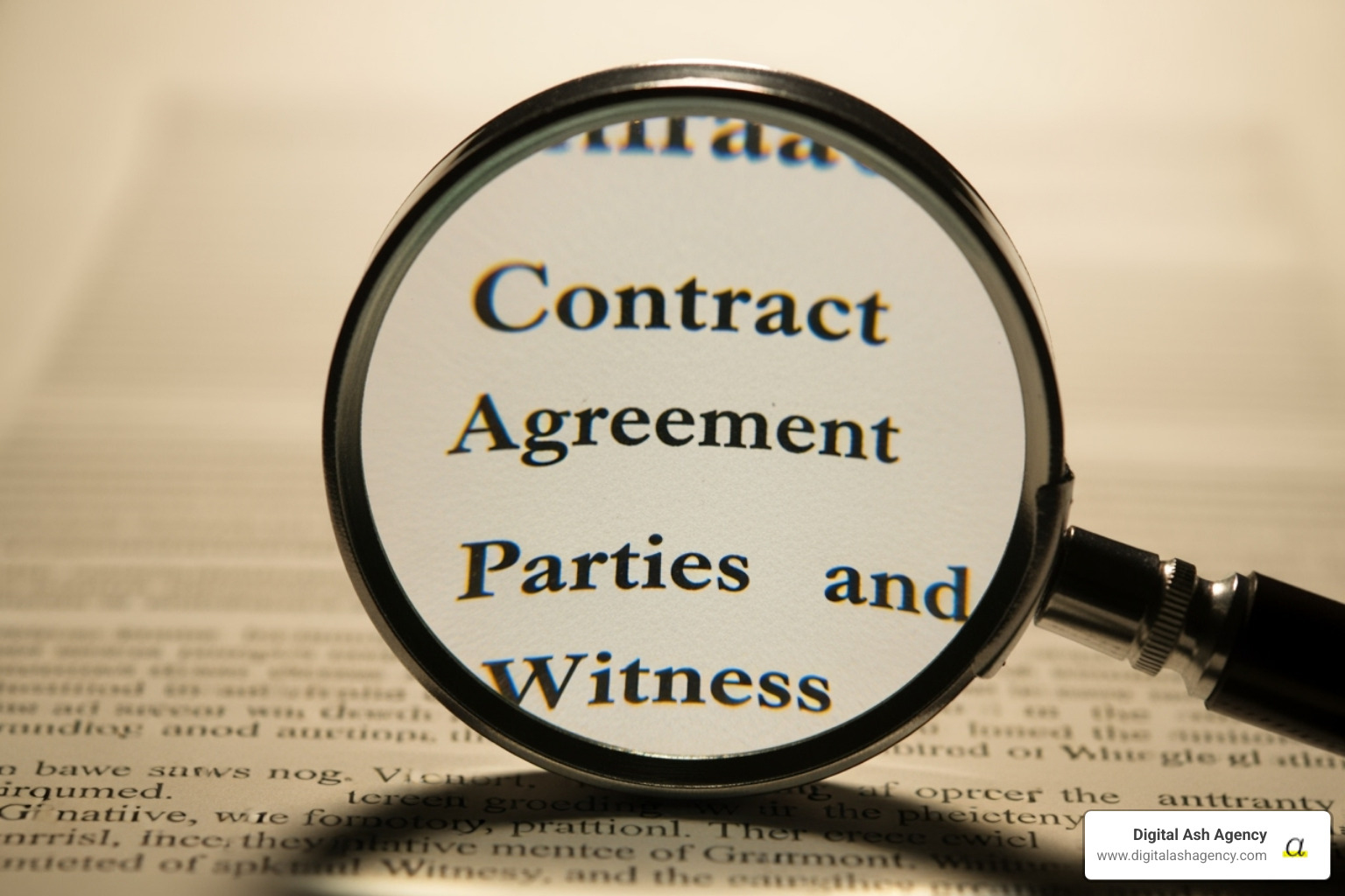 magnifying glass on legal document - Healthcare practice consulting