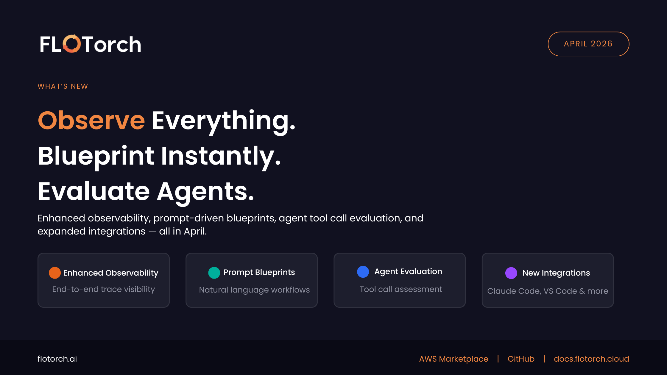 What's New in FloTorch: Smarter Evaluations, Prompt-Driven Blueprints, and Full Agent Observability