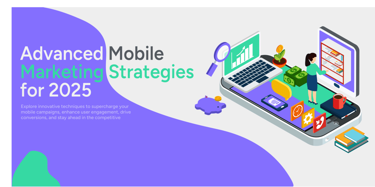 Visual representation of Mobile Marketing Strategies, showcasing SMS campaigns, app-based promotions, and location-based targeting for effective customer engagement.