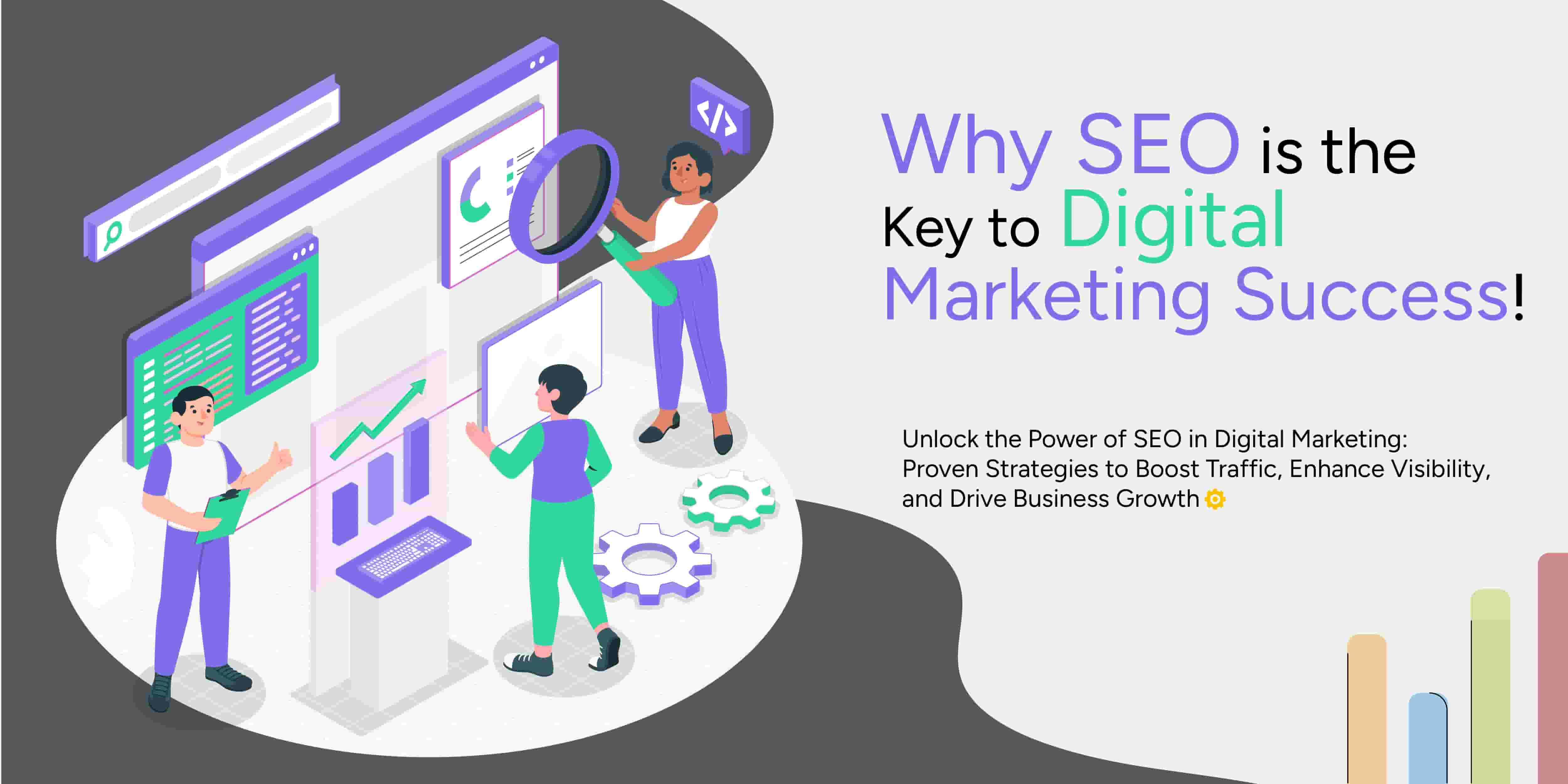 SEO works in digital marketing by optimizing keywords, backlinks, and website structure for better Google rankings.