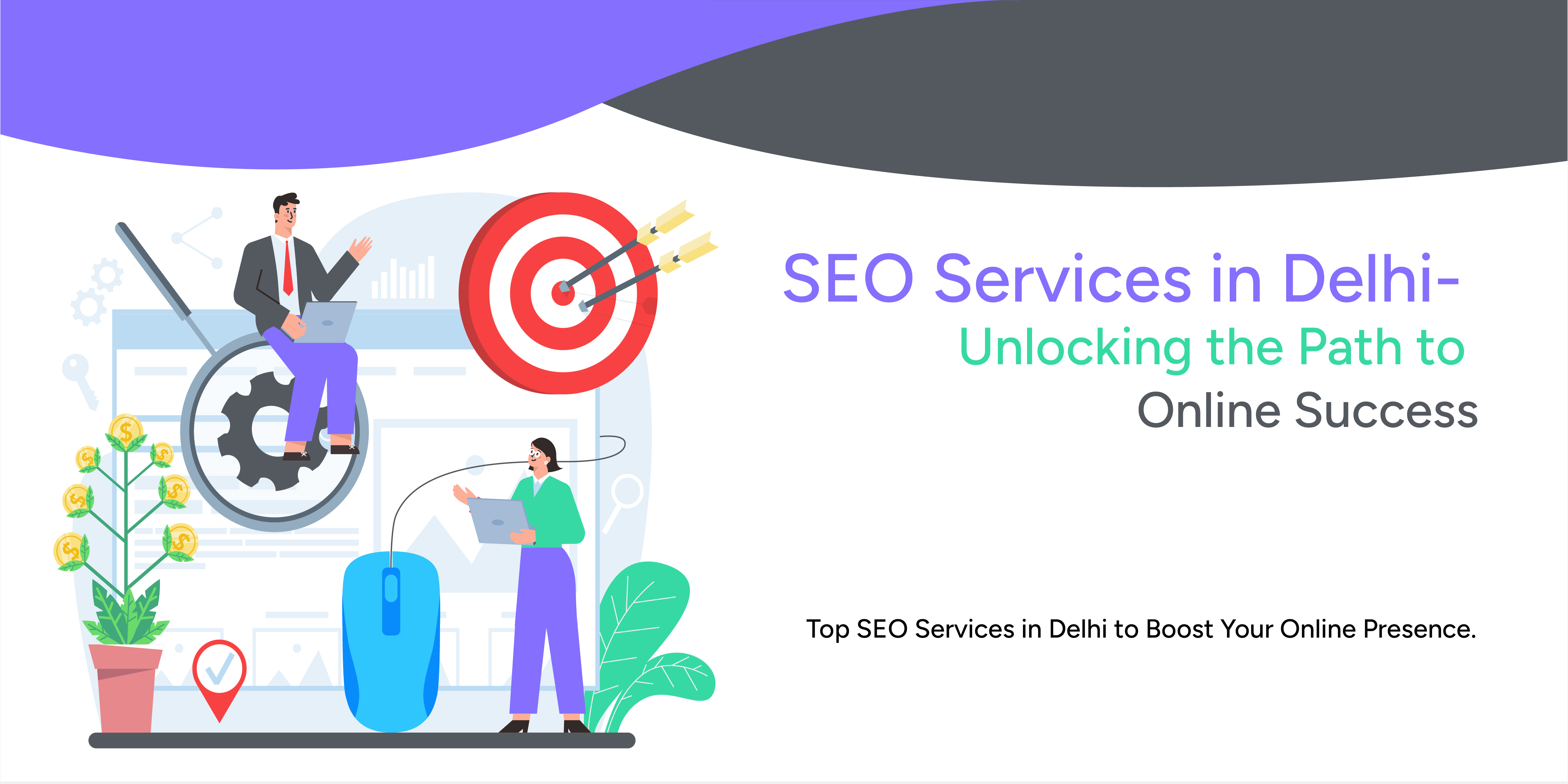 SEO Service in Delhi: Professionals optimizing websites for higher search engine rankings and increased online visibility.