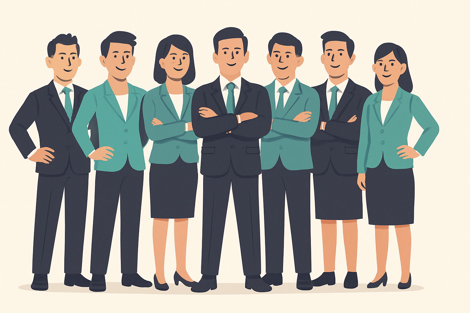 チームワークを大事にしている人々