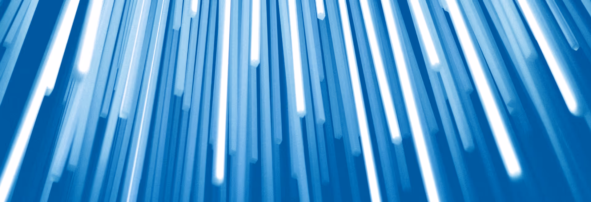 Blaue Datenstränge, die Board Connector symbolisieren, eine SAP-Schnittstelle von Theobald Software.