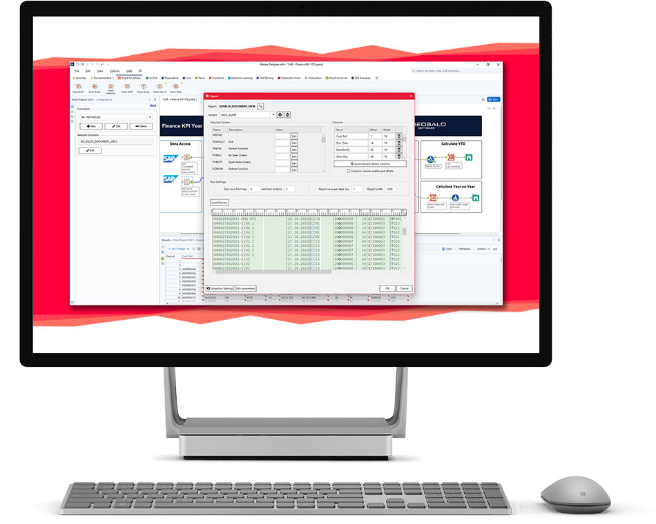 An image of a desktop screen displaying Theobald Software's interface