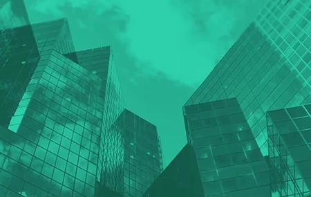 Grüne Skyline.