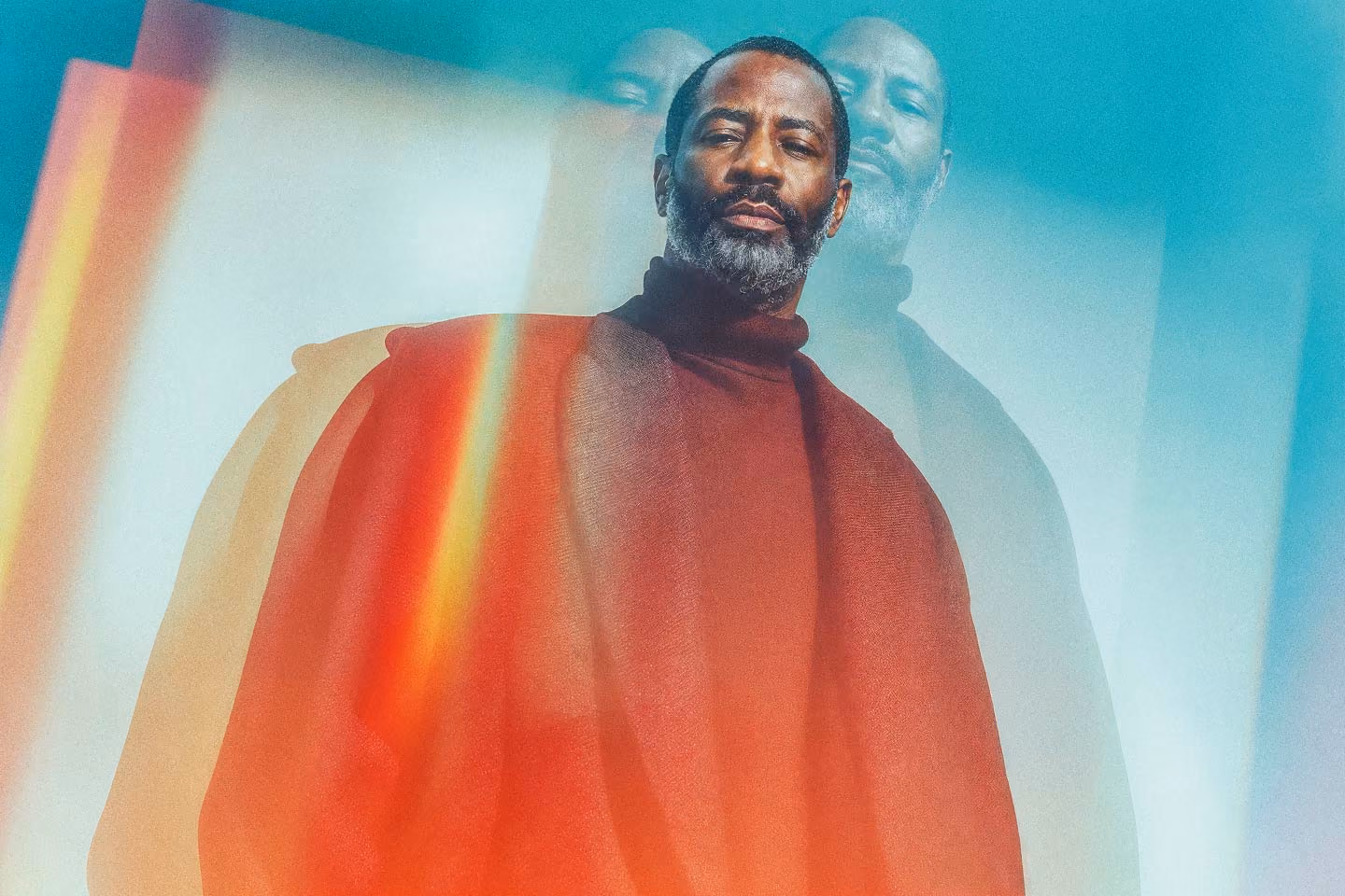 Hamilton Mann, tech executive and author of "Artificial Integrity," in a stylized double-exposure portrait.