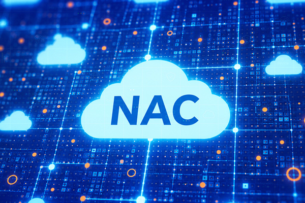 nac in a cloud with blue background. 
