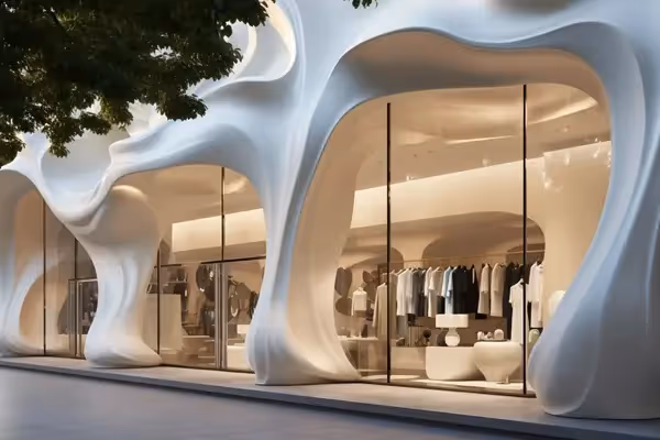 luxury store exterior