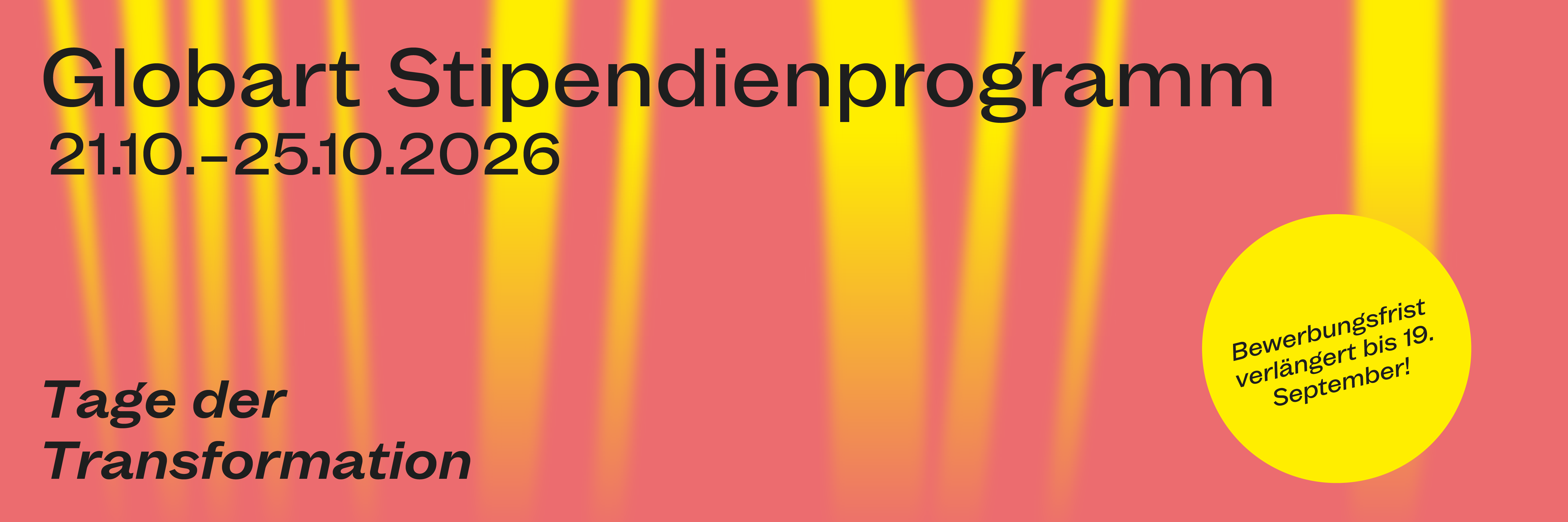 Tage der Transformation: Stipendienprogramm 2026