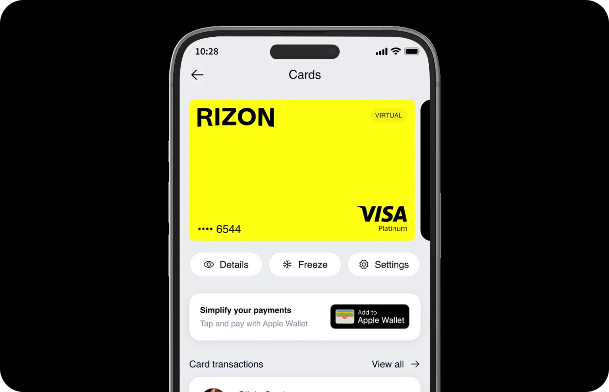 Con tecnología Visa