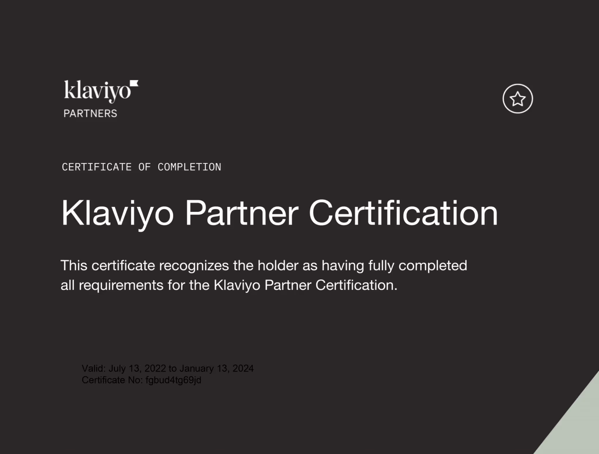 Klaviyo Partner Certified Agency