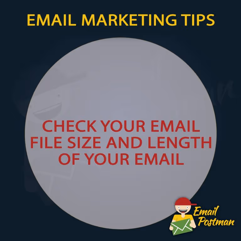 email tip of the day: check your file size and length of your email