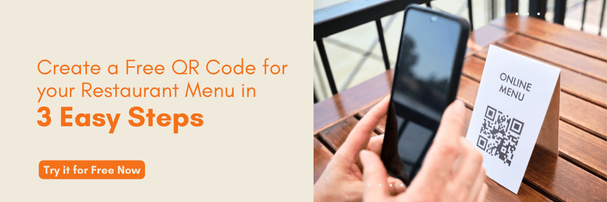 3 easy steps create free QR code for your restaurant