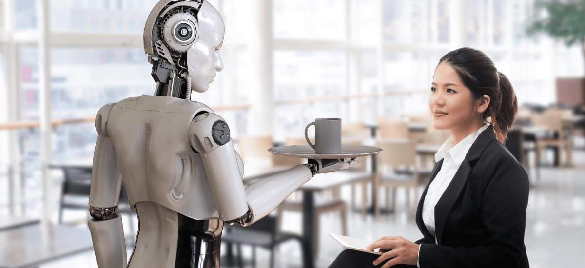 robot serve food