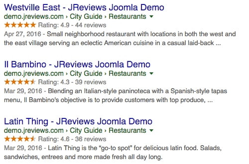 rich snippets by google