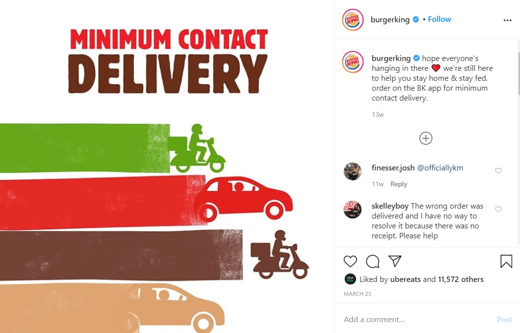 burgerking facebook page