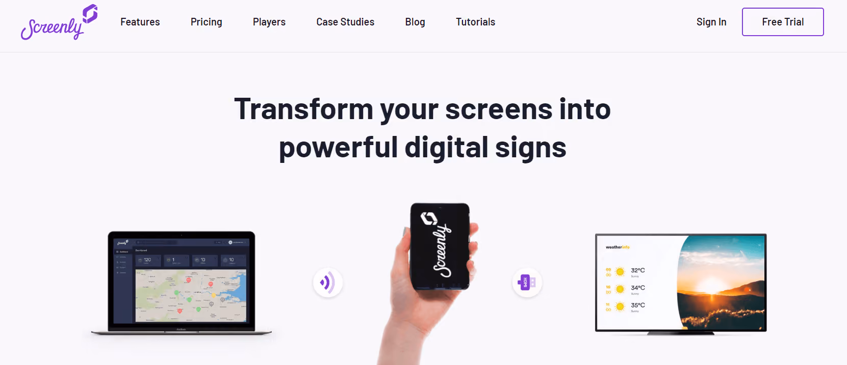 Screenly is a digital menu board software
