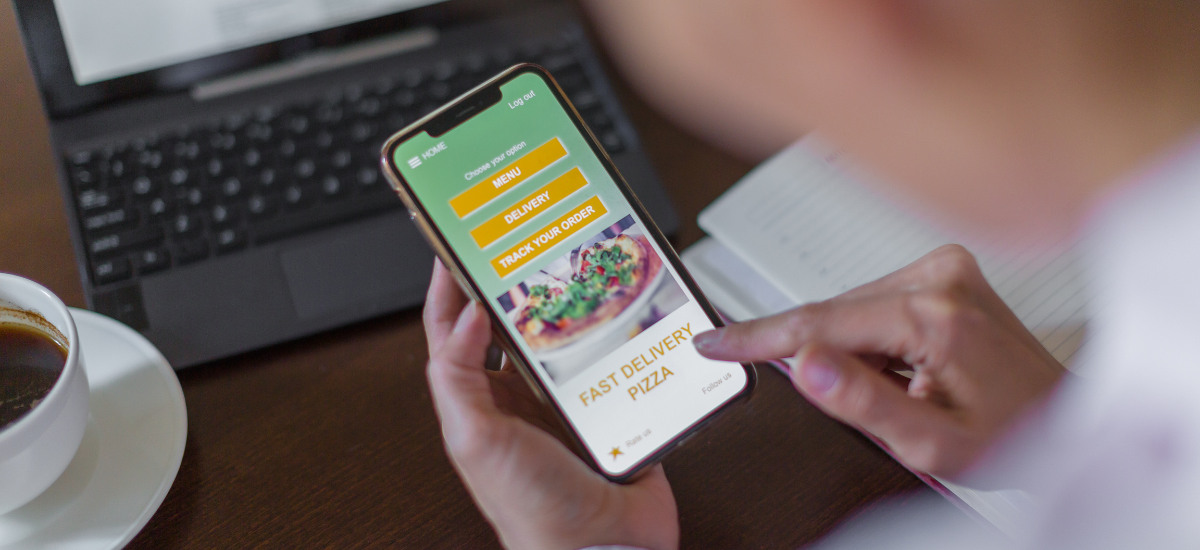 pizza item in mobile app