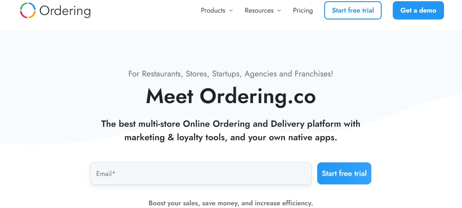 meet ordering multi-store online ordering