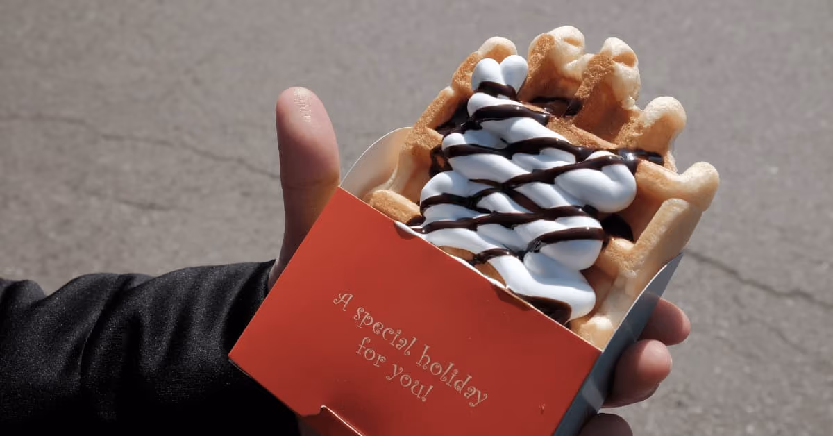 chrismas holiday waffle offer