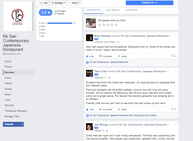 Image result for facebook restaurant reviews