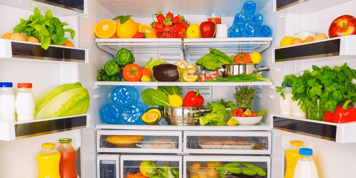 fruits in fridge