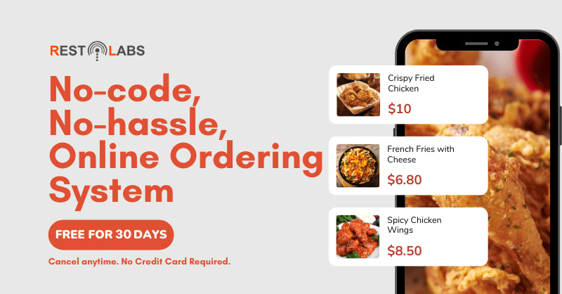 nocode nohassle online ordering system