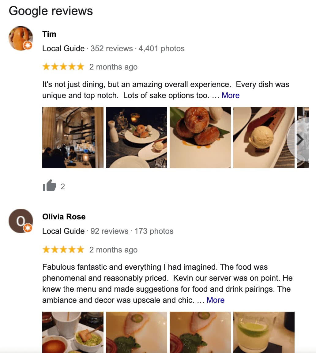 product review on google
