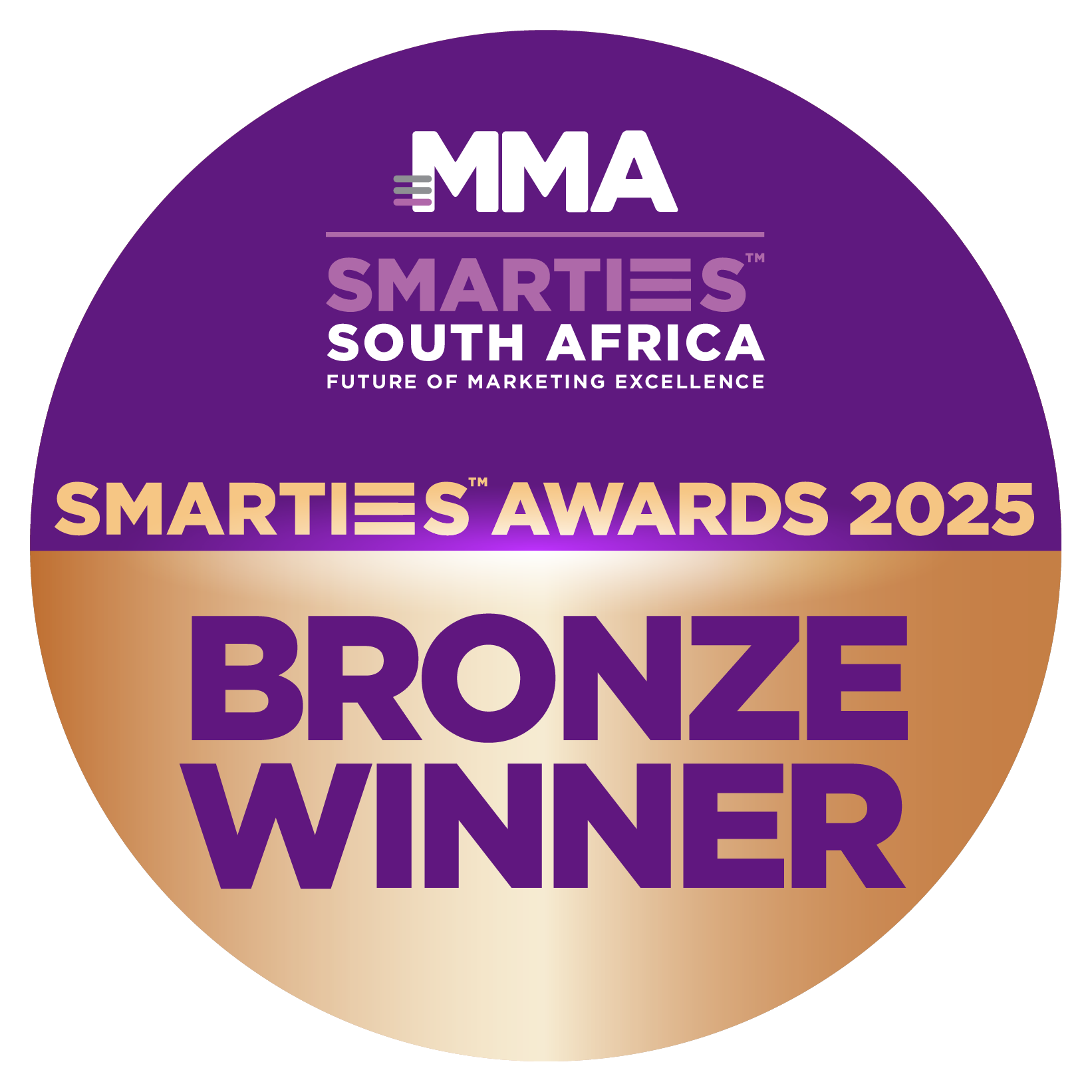 Bronze winner badge, MMA Smarties