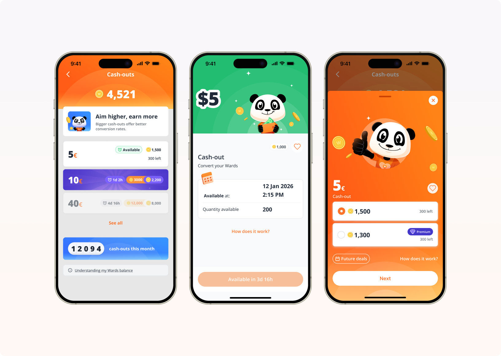 Mobile design Weward