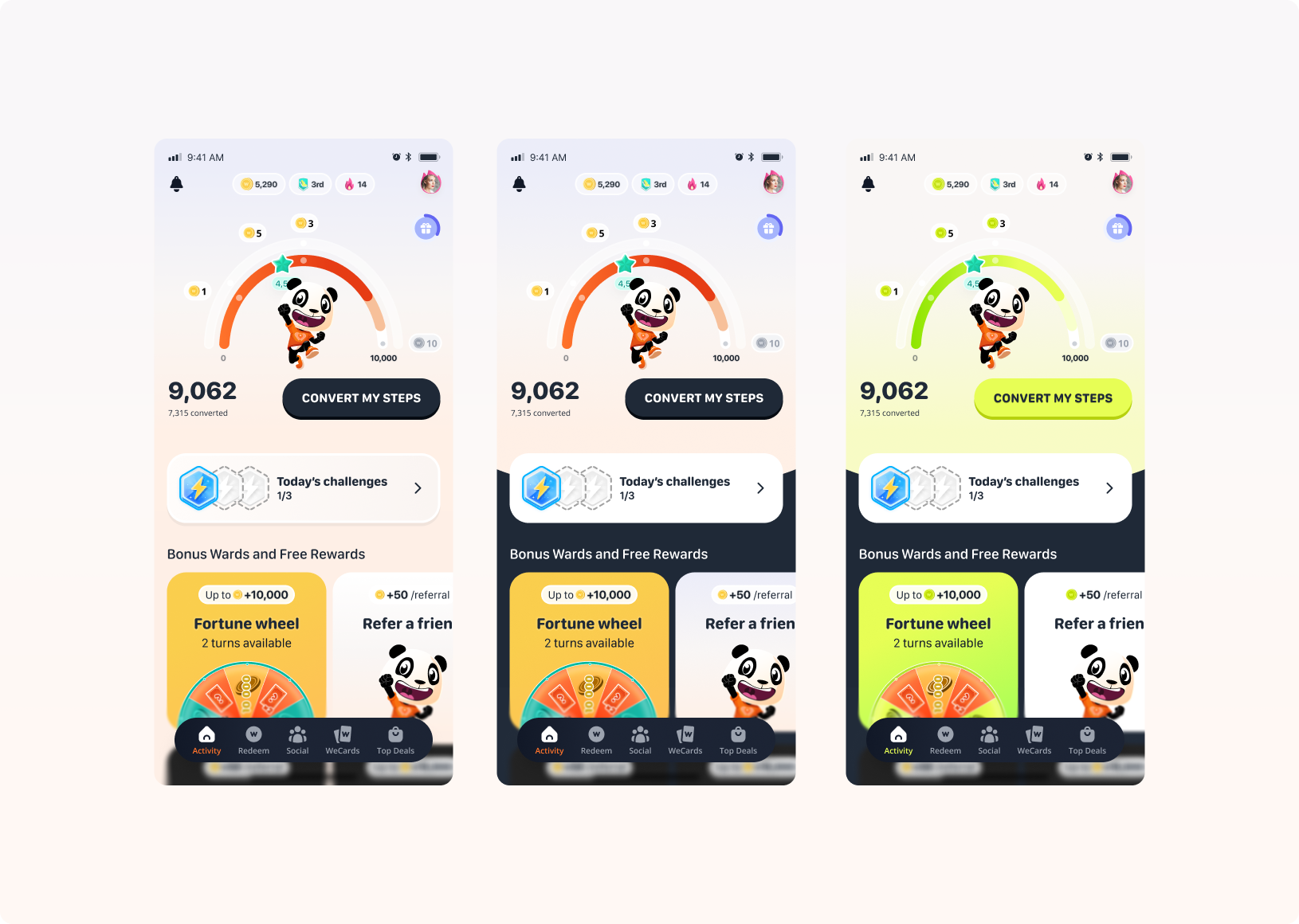 Mobile design Weward