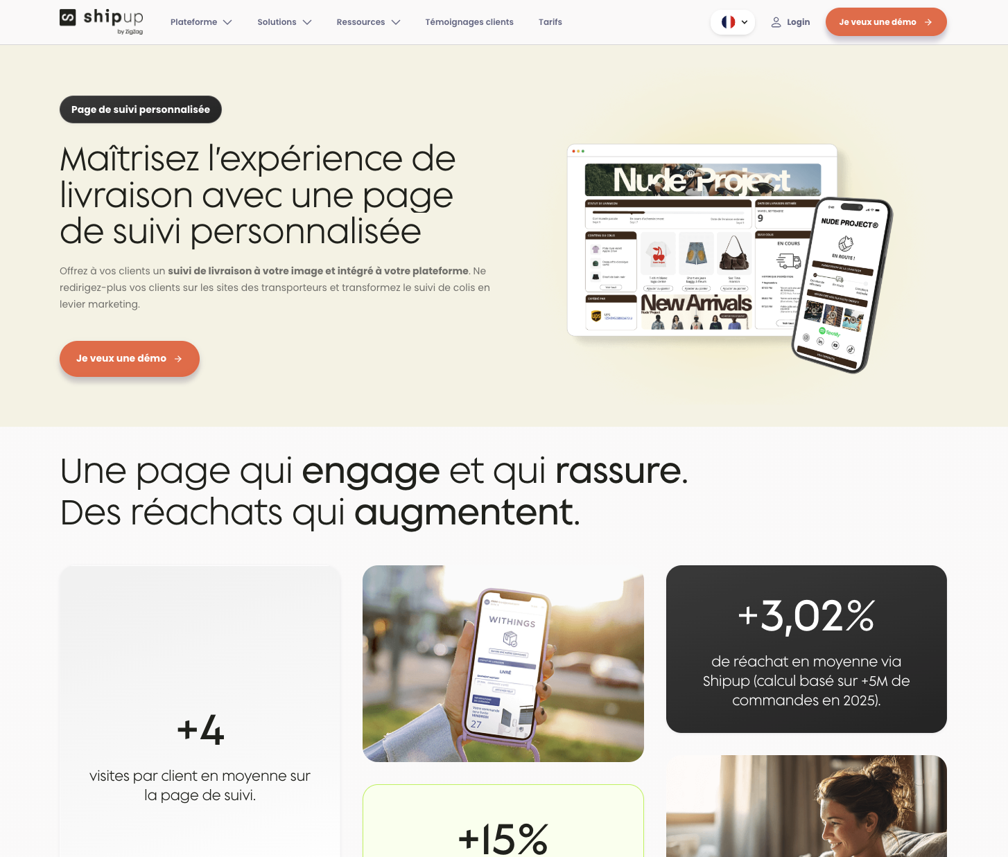 Shipup webflow site internet