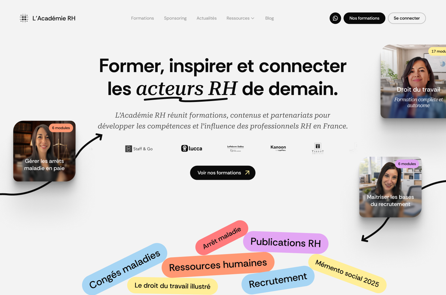 academie RH webflow site internet