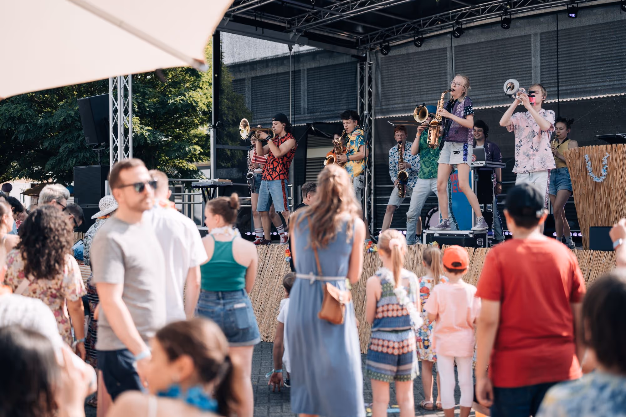 Knallblech Auftritt beim Sommerfest