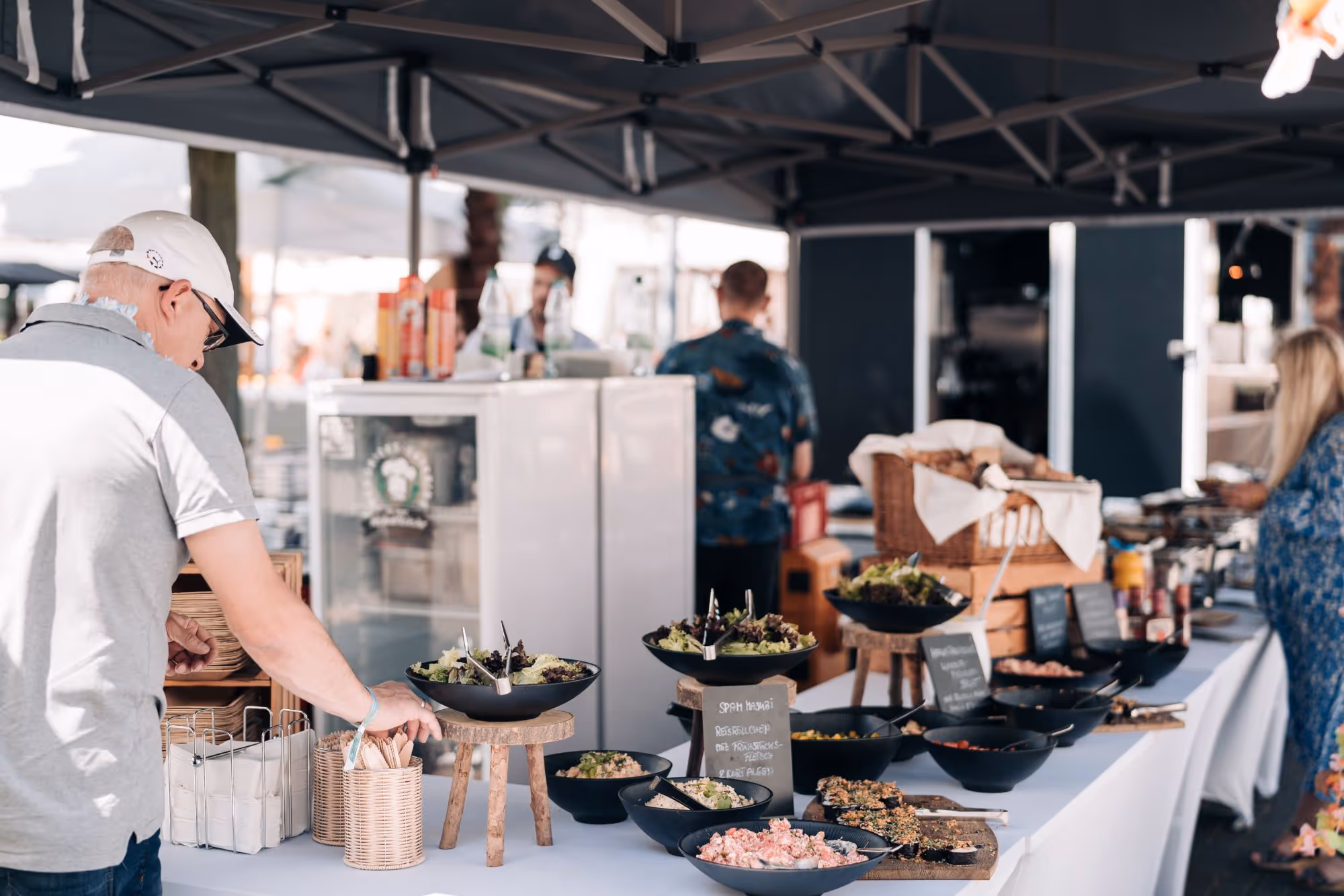 Catering beim Sommerfest
