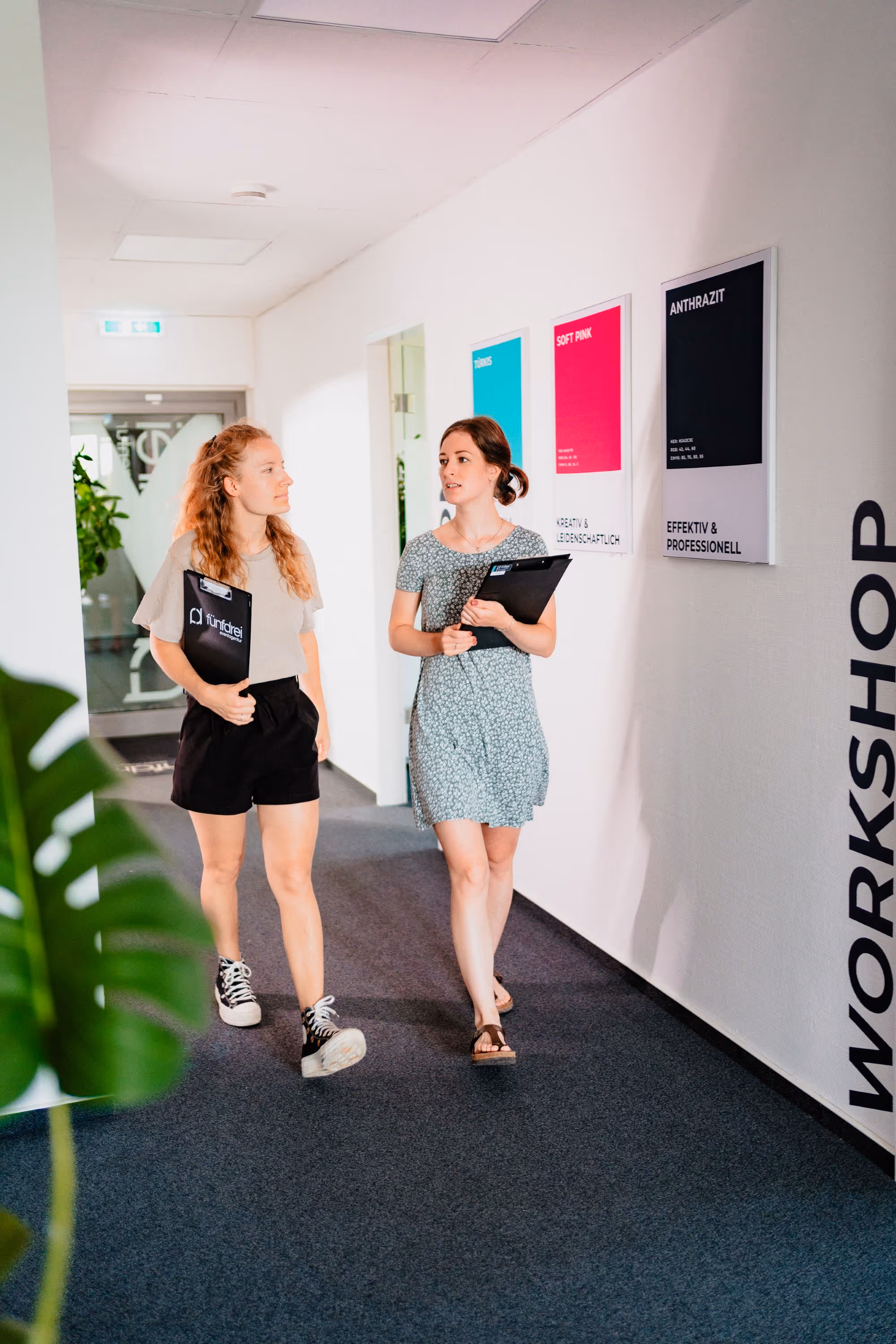 Büro Flur bei der fünfdrei eventagentur